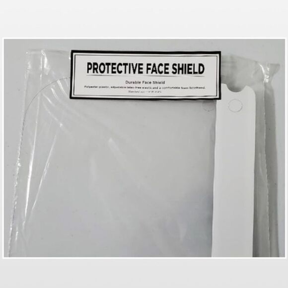 3 New Face Shields Clear Plastic PPE - Picture 3 of 13